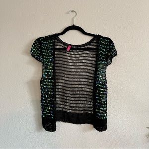 🪩 Vintage Y2k Jeweled Crotchet Cardigan Top 🪩
